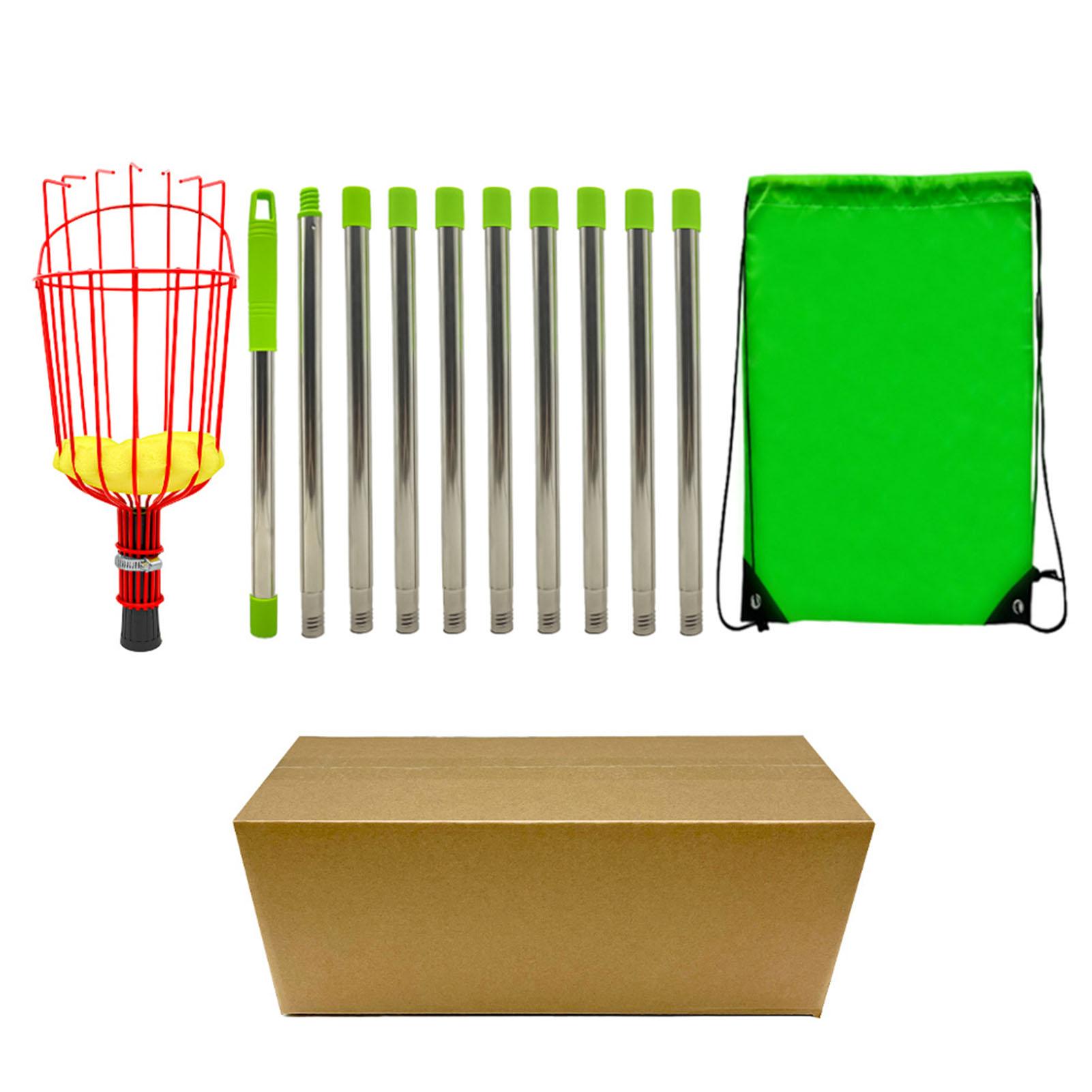 Fruit Pick Basket Telescoping Pole Tool Fruit Picking Equipment for Garden