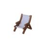 Multicolors Foldable Beach Chair Model Plastic Doll Summer Vacation Chair  For OB11 Doll