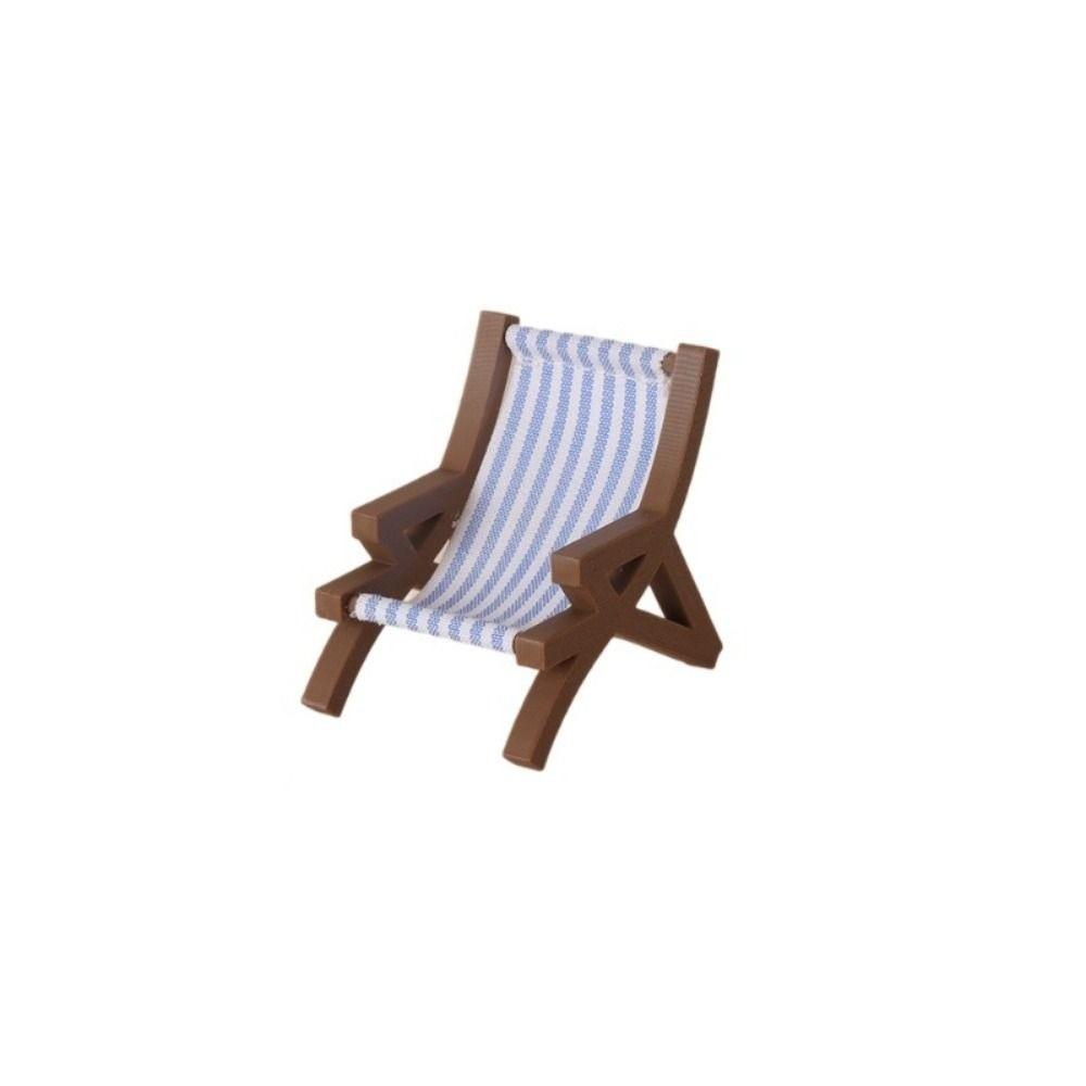 Multicolors Foldable Beach Chair Model Plastic Doll Summer Vacation Chair For OB11 Doll