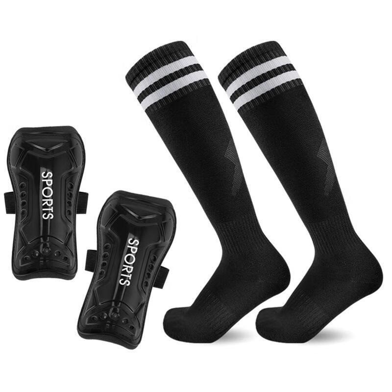 Football Shin Guard Straps with Over-Knee Socks