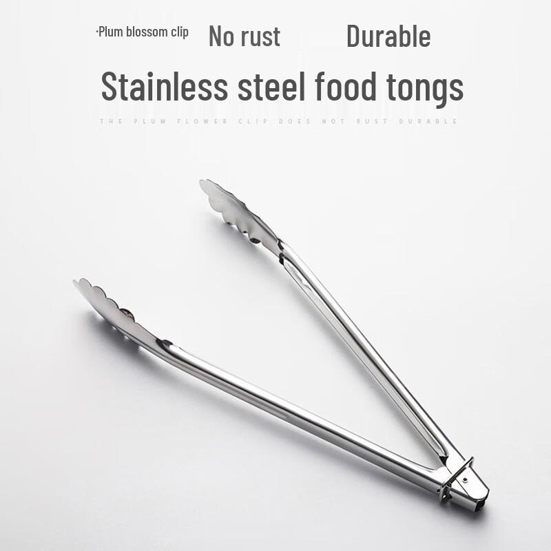 12-inch Stainless Steel Food Tongs Set (3-Pack)