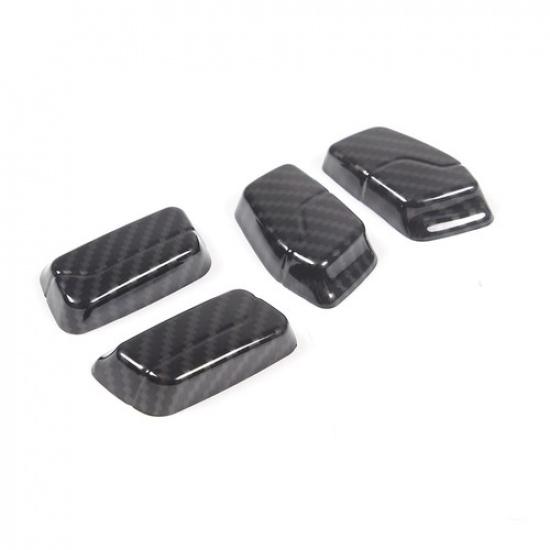 ABS Carbon Fiber Seat Adjustment Button Cover Trim For BMW 5 Series -2024