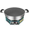 Stainless Steel Non-stick Electric Pancake and Frying Pan - Deepened and Enlarged Multi-functional Flat Bottom Grill Pan.