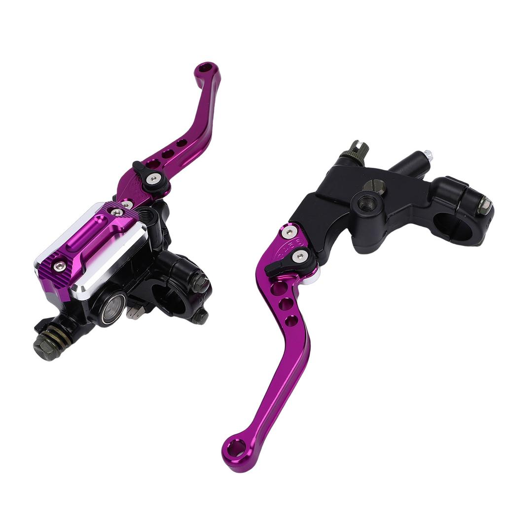 7 8in 22mm Hydraulic Brake Master Cylinder Clutch Lever Left Right Set Adjustable Aluminum Alloy Motorcycle Brake