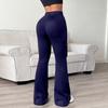 Women's High Waist Drawstring Casual Flared Pants with Pockets Loose Fit Wide Leg Trousers Elastic Waistband