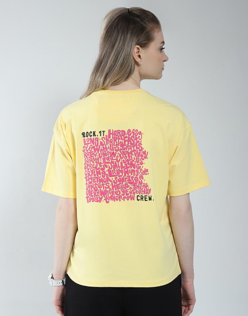 Rock It od House of Monte Carlo Dámský top s potiskem a kulatým výstřihem běžného střihu