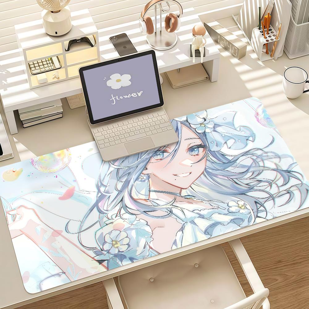 Virtual Idols H-Hinomori S-Shizuku Mouse Pad Anti Slip Rubber Edge Locked Thickened Laptop Gaming Desk Mat