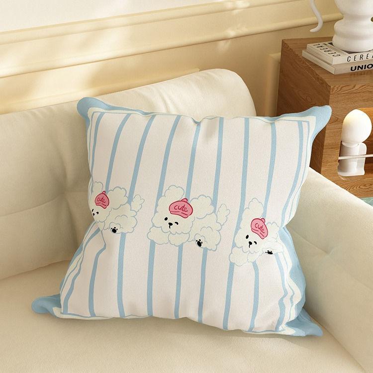 Cartoon Pillow, Sofa, Living Room Cushion, High-end Double-sided Pillowcase, Bed Pillow, Office Nap Pillow, Cute