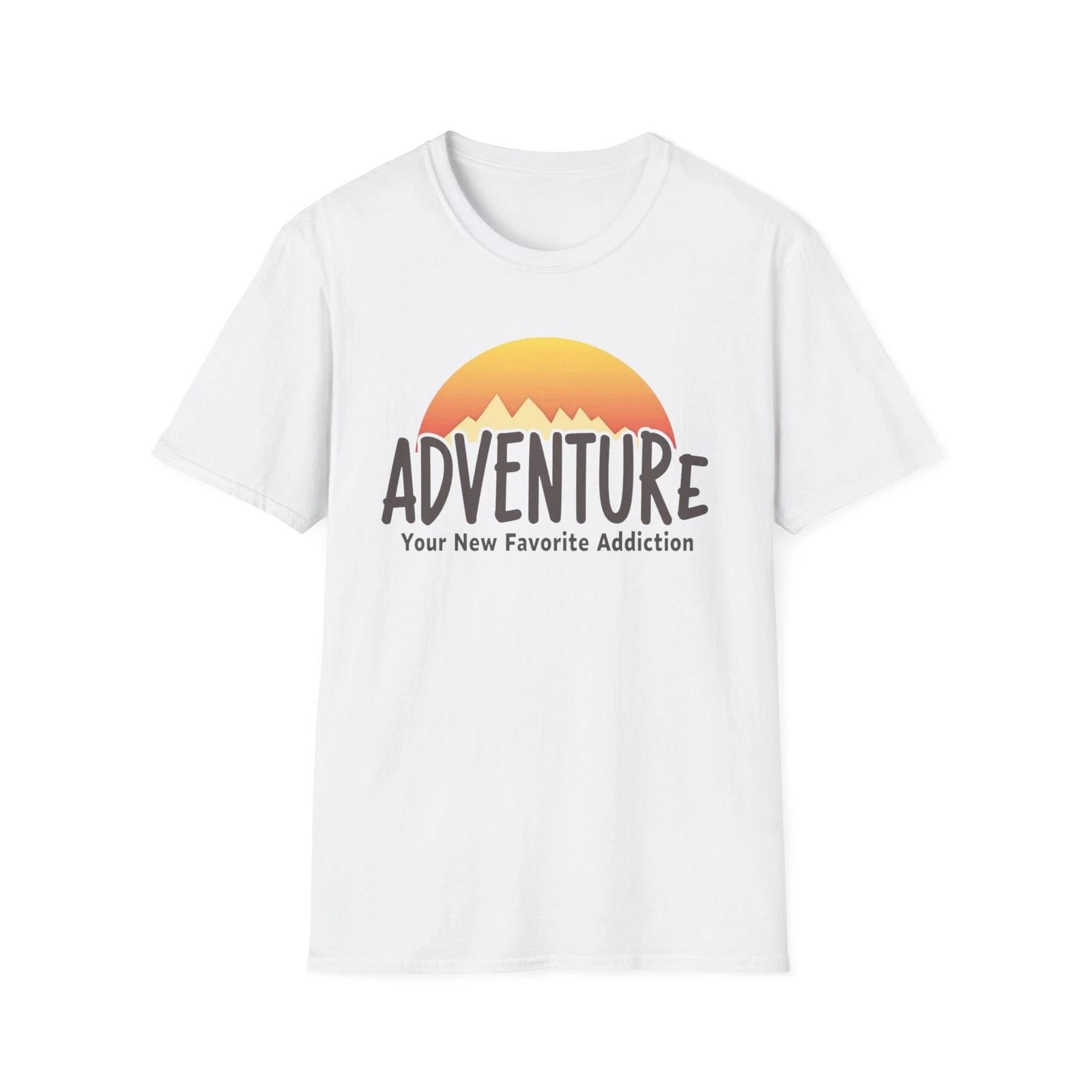 Adventure Mountain Sunset T-Shirt | Adventure Graphic Tee L