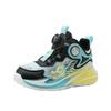Boys' shoes Spring and Autumn 2025 new mesh breathable rotating button medium and older children's basketball shoes casual soft-soled sports shoes