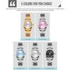 SKMEI Women's Classic Analog Quartz Watch Stainless Steel Waterproof Casual Silver
