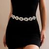 Fashionable Irregular Circle Waist Chain Necklace With Adjustable Metal Chain For Women Grunge And Steampunk Style