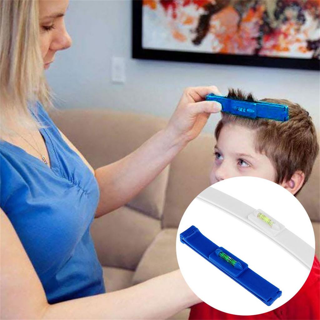 1PCS Hair Cutting Tool Styling Clip Hair Tail Bangs Ruler Trim Cut DIY 1ml