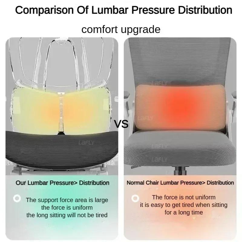 Ergonomic Office Chair, Mesh Office Chair with High Backrest, Swivel Desk Chair with Adjustable Lumbar Support, Home Computer Gaming Chair