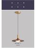 Nordic Walnut Three-Head Pendant Light for Dining, Bar, or Bedroom, Vintage UFO Style