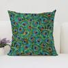 Peacock Feathers Cushion Cover 50X50Cm Decorative Pillowcase Decor 40X40 45X45 Cushions Covers For Bed Pillows Pilow Cases Sofa