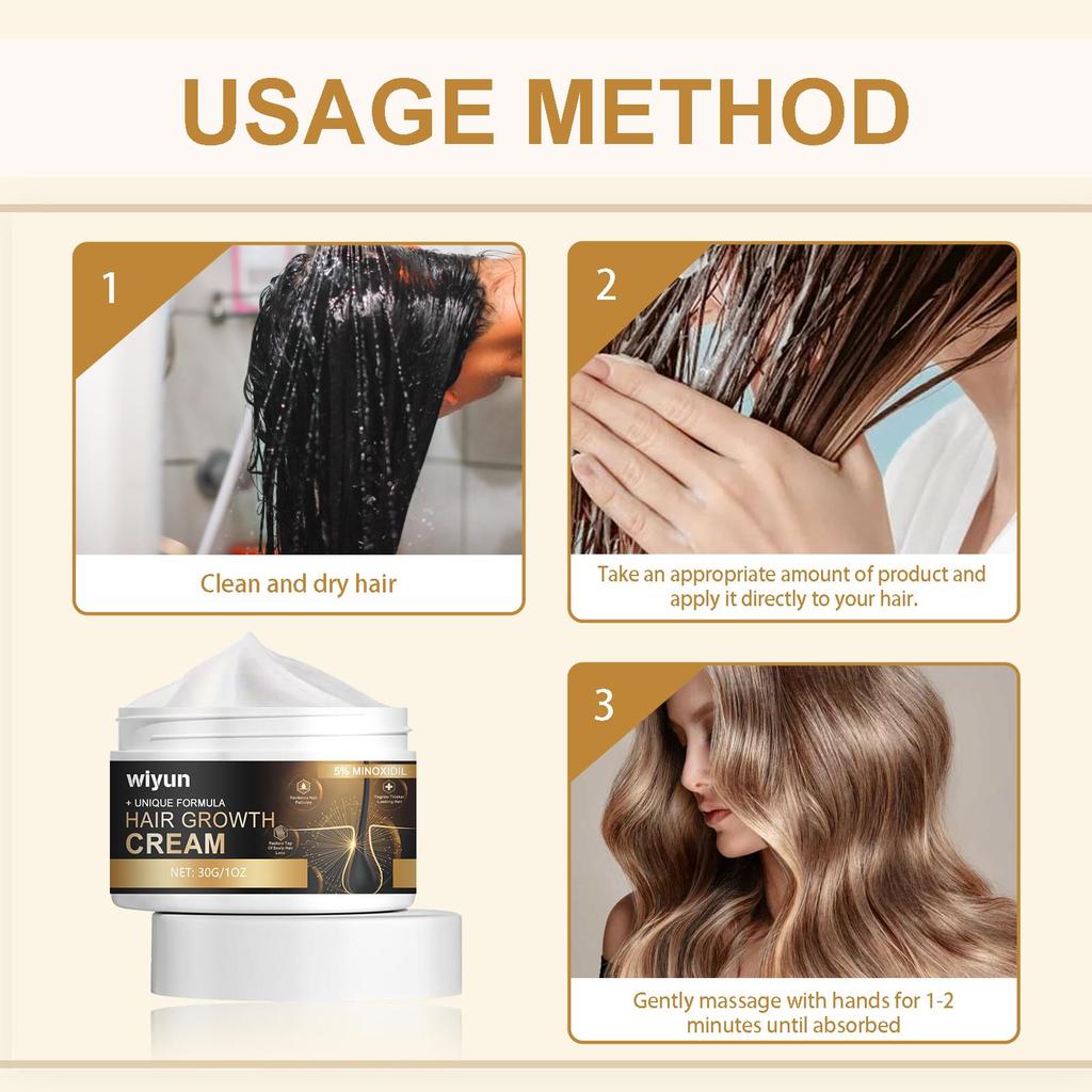 30g Hair Cream Hair Thickening Cream Hair Strengthening Cream Hair Nourishing Scalp Hair Roots Smoothing Frizz Split Ends Hair Cream