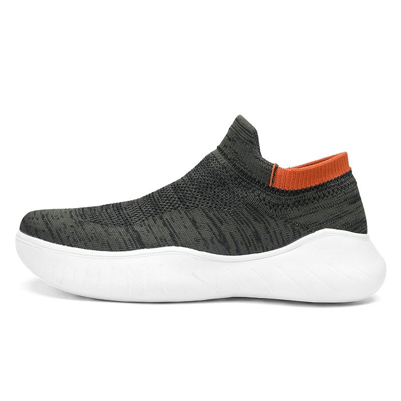 Fashion Minimalist Knit Men's Casual Sneakers Cushioned Insole Gym Walking Stylish Outdoor Comfortable Unisex Jogging Male Sports Shoes
