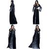 Enchanting Women's Wicked Queen Gothic Witch Costume With Elegant Long Bell Sleeves