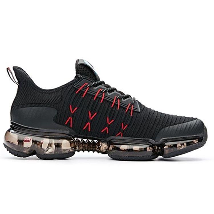 Anta NASA X  Seeed Series Zero Boundary Low-Top Running Shoes Men Sneakers Black Red 91835500-5