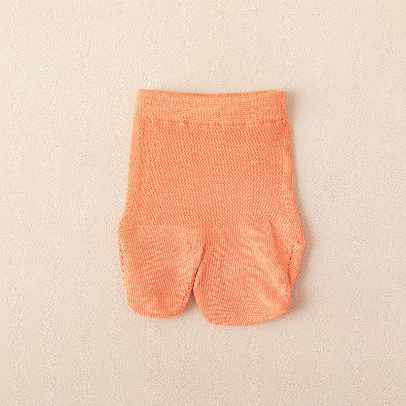 Two-Toed Socks, Invisible Socks, Non-Slip Half-Palm Sandals Socks, Summer Thin Solid-Color Cotton Socks, Children'S Split-Toe Boat Socks, Women