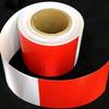 Red and White Reflective Safety Tape
