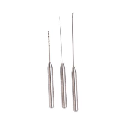 Set de Agujas para Cebo de Pesca Combo 3 en 1 Kit de Herramientas para Montaje de Aparejos de Pesca de Carpa Aleación de Aluminio