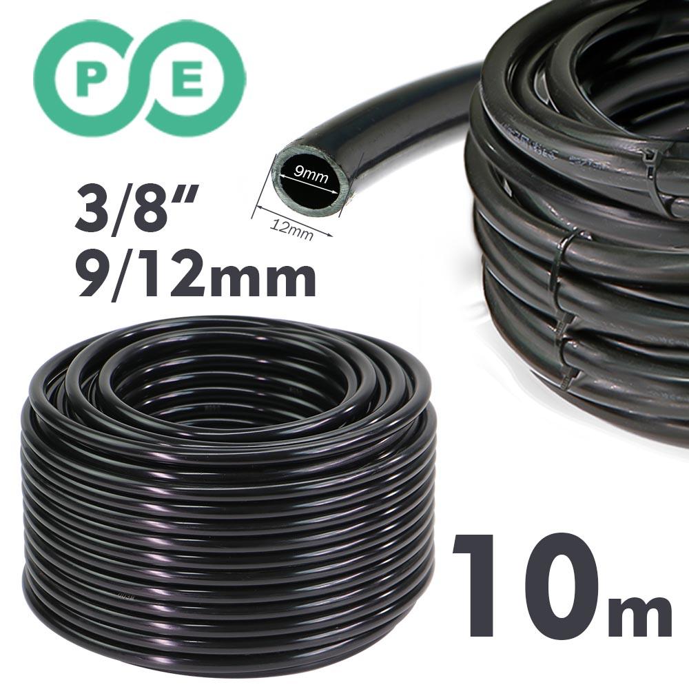 3/8" 9/12mm Misting Cooling System 360° Bend 0.6mm Nozzles Atomizer Sprayers PE Tubing 80 Mesh Filter Garden Irrigation Watering