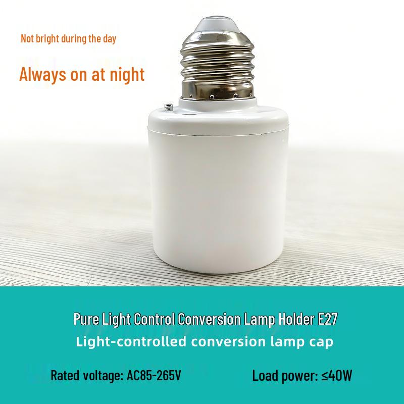 E27 LED Smart Lamp Holder with Voice, Sound, and Light Control for Hallways and Stairwells.