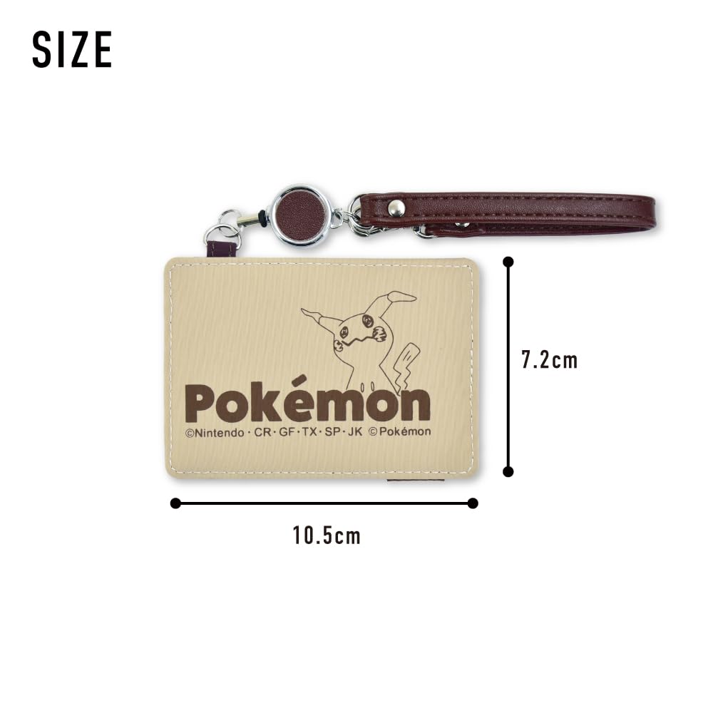 Pass Nylon with Card and Wakkanezumi Pokémon Case, Reel, Case, Pikachu, Umbreon, Mimikkyu,
