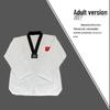 Adults' & Children's Taekwondo Training Suit - Long/Short Sleeve, Summer/Autumn, Striped Design with Custom Print Option