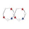 Stylish Five Point Star Ear Hoops Comfortable Alloy Jewelry for Sensitive Skin Portable