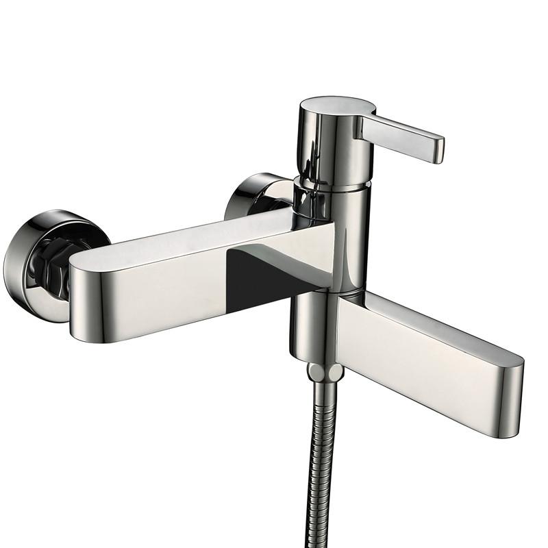 

Bagnolux оптовая продажа супер высококачественный настенный матовый черный кран для ванны с поворотным изливом и ручным душем 170606-2