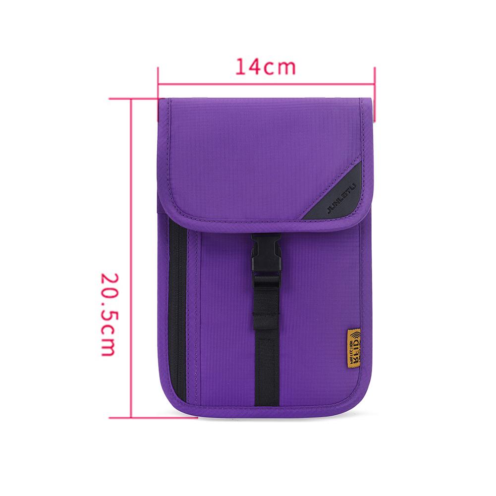 Mini Passport Holder Pack Travel Documents Crossbody Bags with Neck Rope RFID ID Credit Card Storage Organizer Anti-theft Pouch