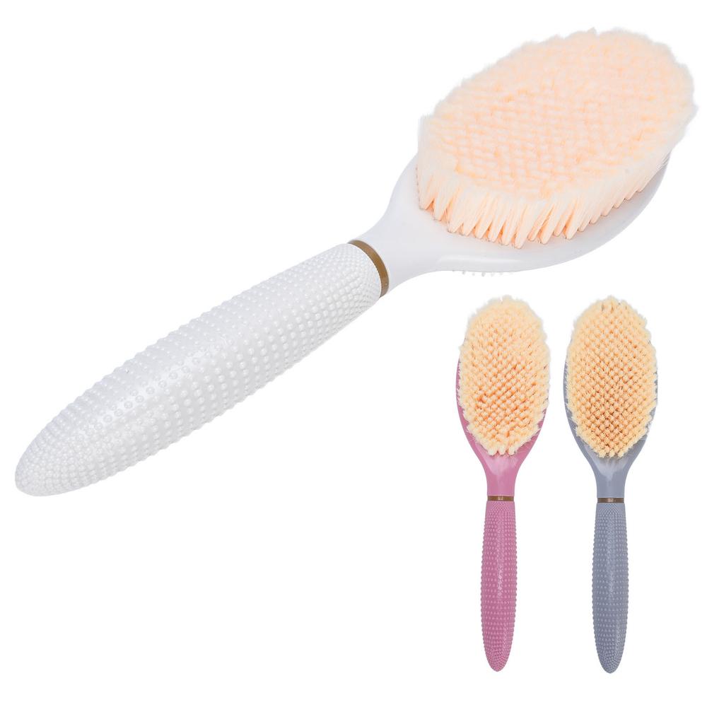 Dusch-Fußschrubber Fußwaschbürste Tragbare Gebogene Kopfschrubbbürste für Badezimmer