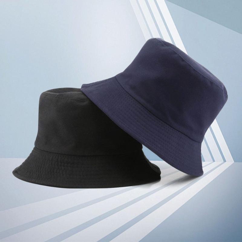 Double-sided Bucket Hat Embroidery Trendy Brand Street Hat Fashion Versatile Couple Sunshade Basin Hat Men