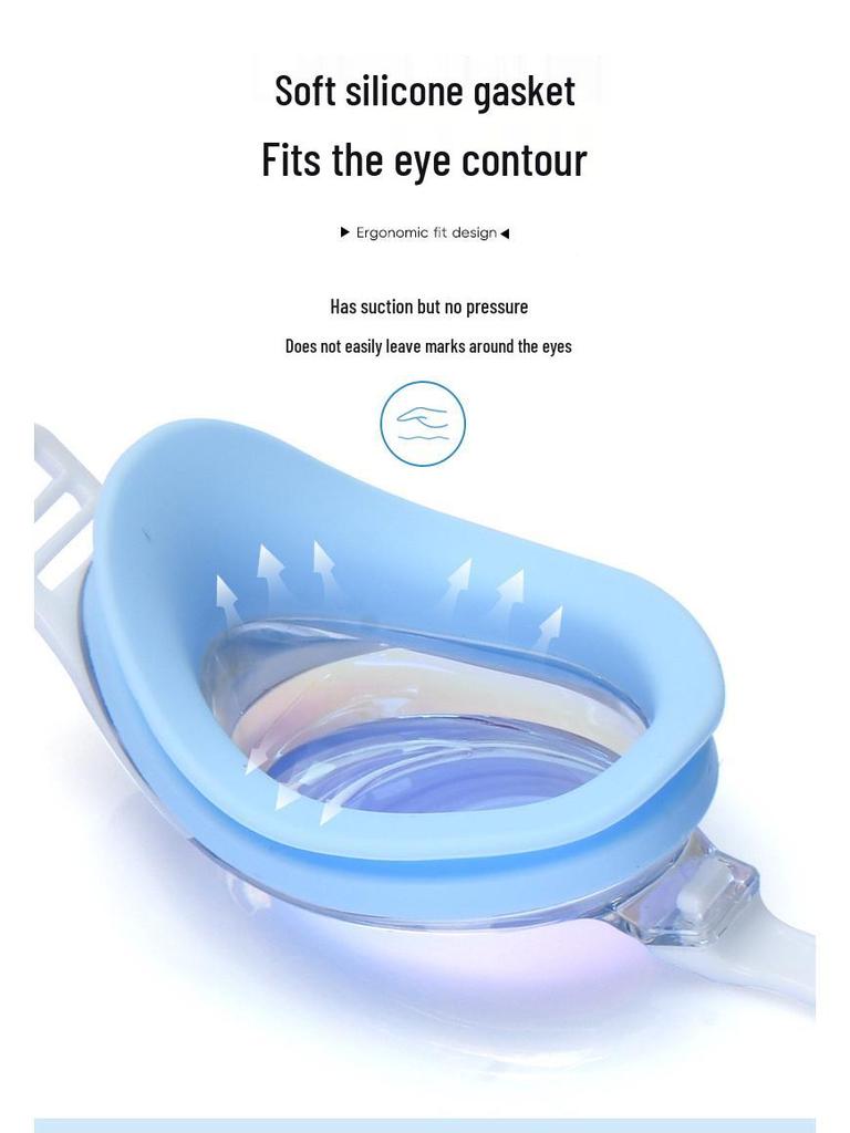 High-Definition Silicone Swimming Goggles for Adults - Waterproof, Professional Outdoor Eye Protection Swim Gear for Men and Women
