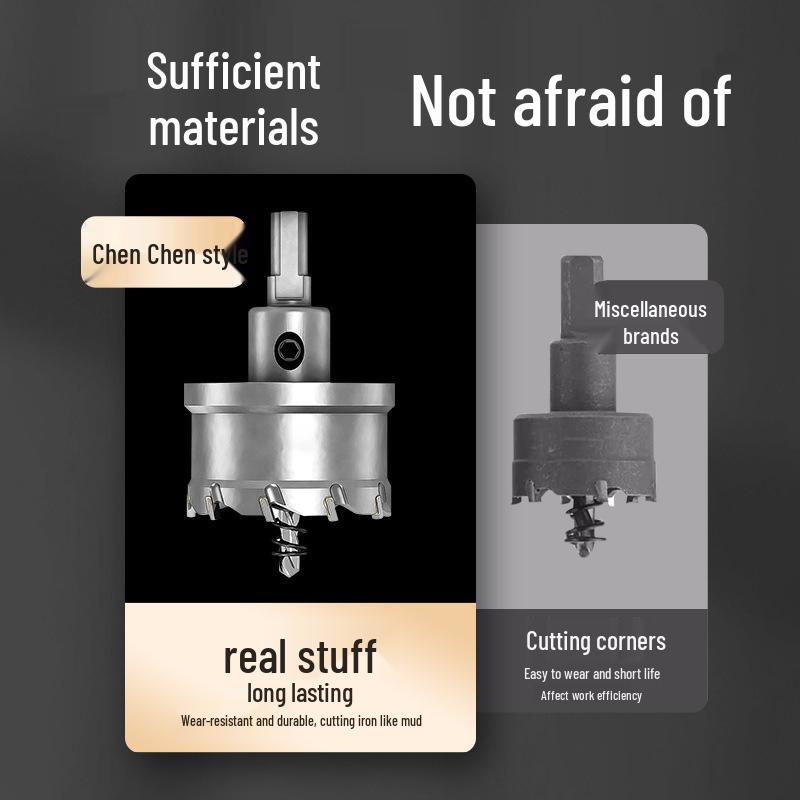 Carbide Alloy Reamer: Wear-Resistant Drill Bit for Metal, Stainless Steel, Iron, and Aluminum Plates.