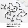 10Pcs Metal Nail Studs 3D Alloy Nail Charms  Silver Mixed Shapes Nail Art Decorations DIY Manicure Accessories