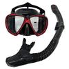 Scuba Diving Mask Snorkel Set for Adults Tempered Glass Professional Panoramic Snorkeling Gear Swimming Training Snorkel Kit QY367+198