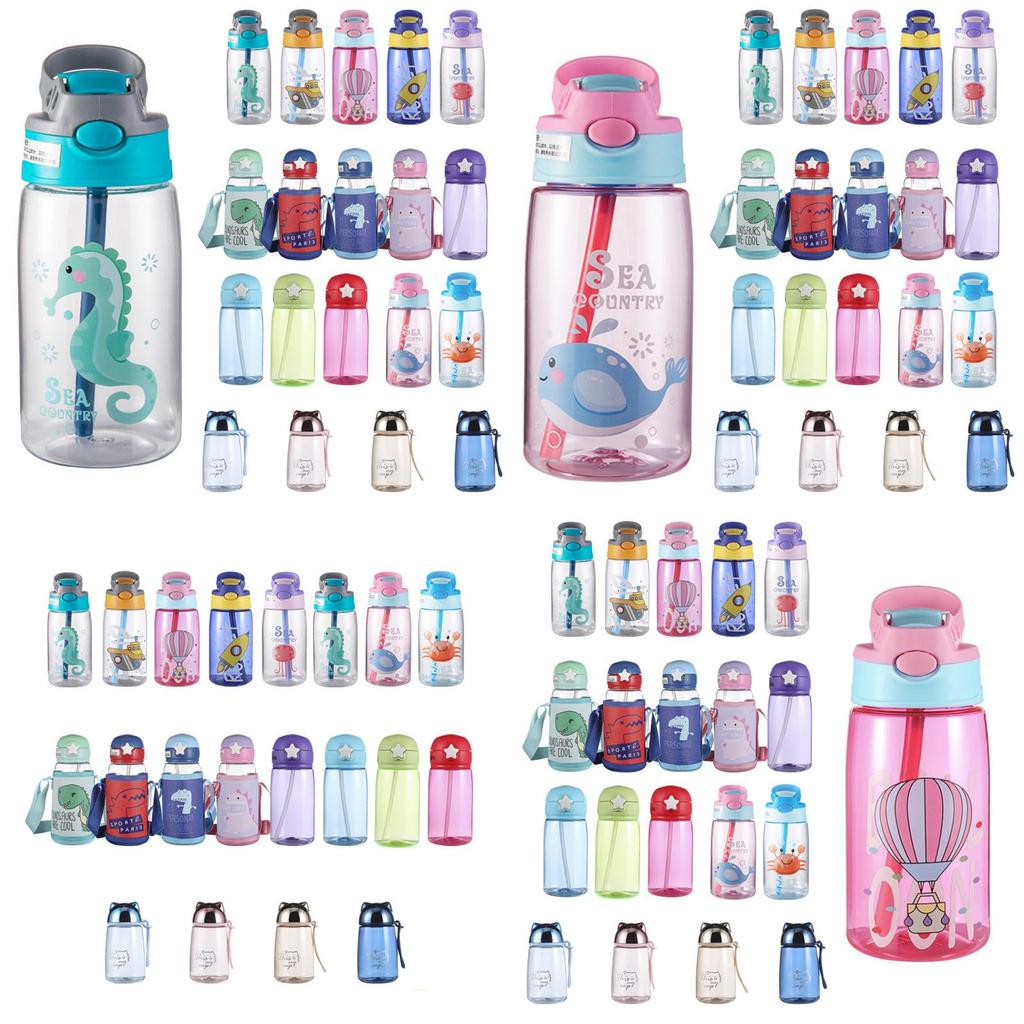 Adorable Multi Color Baby Feeding Cup With Straws Perfect For Kids With Leakproof Feature