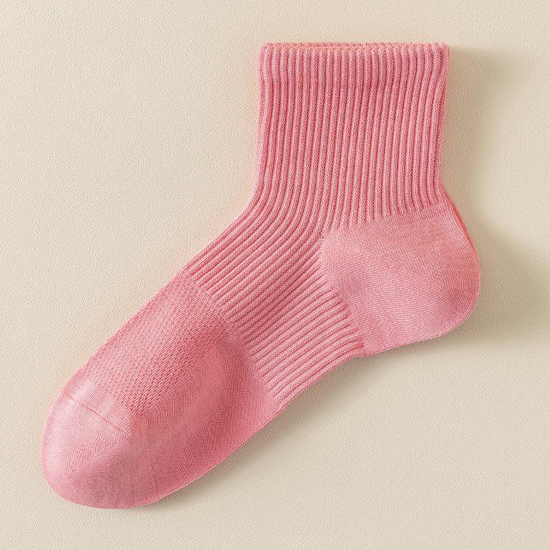 Short Socks, Pure Cotton Women's Spring and Summer Thin Right-angle Socks, Women's Boneless Anti-roll Boat Socks, Sports Women's Socks