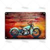 Crosscountry Motorcycle Tin Sign Vintage Metal Wall Decor Garage Home Bar Metal Plaque