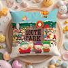 Hot Funny Anime S_Souths P_Park Cushion Cover Plush Fabric Soft Double-Sided Printed Sofa Pillow Case Colorfast Home Decor Gift