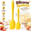 2pcs High Heat-Resistant Silicone Spatula Set Long Handle Silicone Butter Spatula  Cooking Class