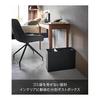 Yamazaki Jitsugyo 10355 Separation dust box that can hold supermarket and convenience store lunch boxes, black W46.3 x D15.8 x H32cm, tower trash