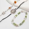 Spiral Design Bohemian Beaded Bracelet Exquisite Gravel Woven Bangle Ethnic Style Bracelet  Jewelry