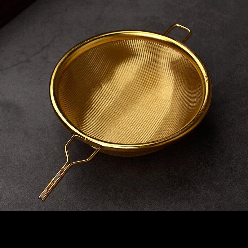 Jun Zhuang Golden Round Tea Strainer
