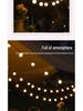 Waterproof Outdoor LED Retro Bulb String Lights for Camping, Courtyard, Balcony, and Decorative Use