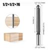 Στέλεχος 1/2 ιντσών 12mm 1/2 ιντσών Extra Long Straight Bit Router Routing Flush Trim Bits Wood Frile Cutter Εργαλεία ξυλουργικής